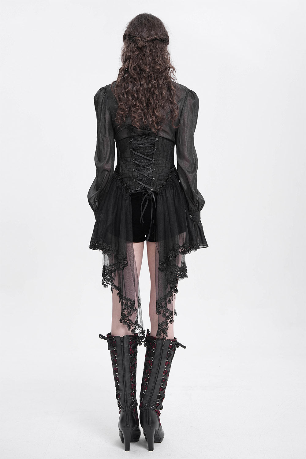 Dark Charms Mesh Underbust Corset