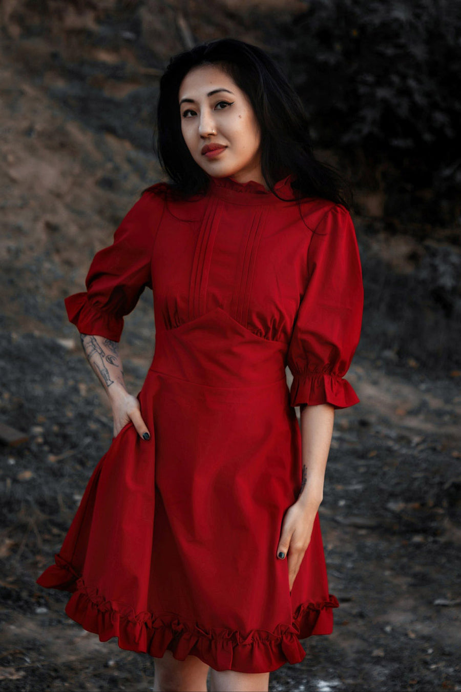 red valentines day dress