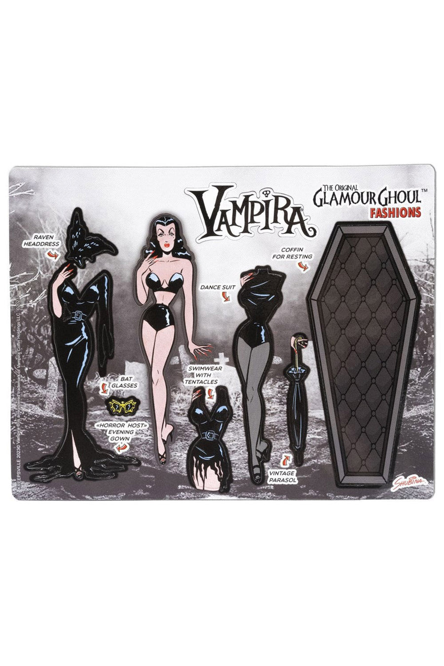 vampira magnet set