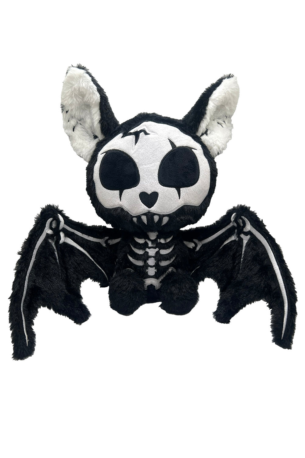 black and white bat stuffed animal plush toy