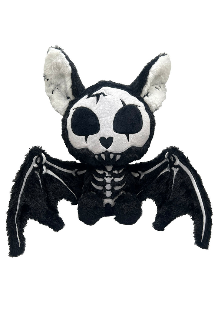 black and white bat stuffed animal plush toy