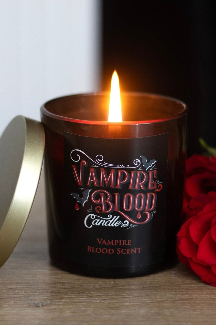 halloween vampire candle