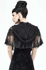 womens gothic mesh cape