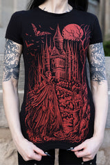 Dracula vampire graphic tshirt 
