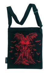 goth bat tote shopper bag