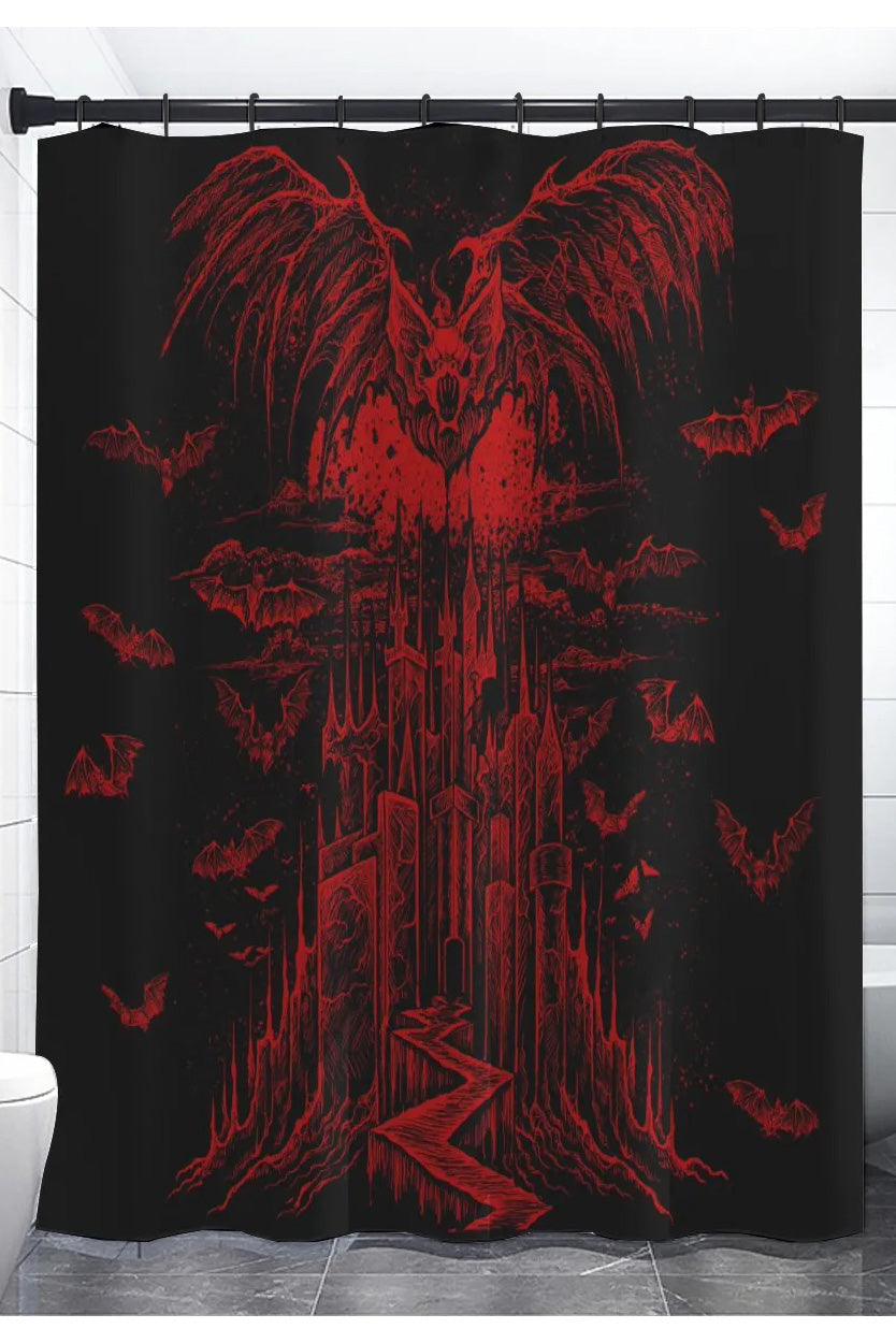 Vampire Castle Shower Curtain