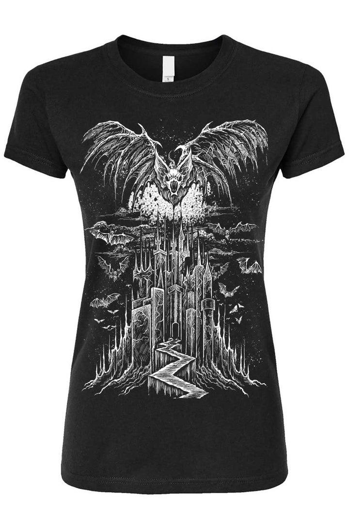 Camiseta del castillo de los vampiros [NEGRO/BLANCO] 
