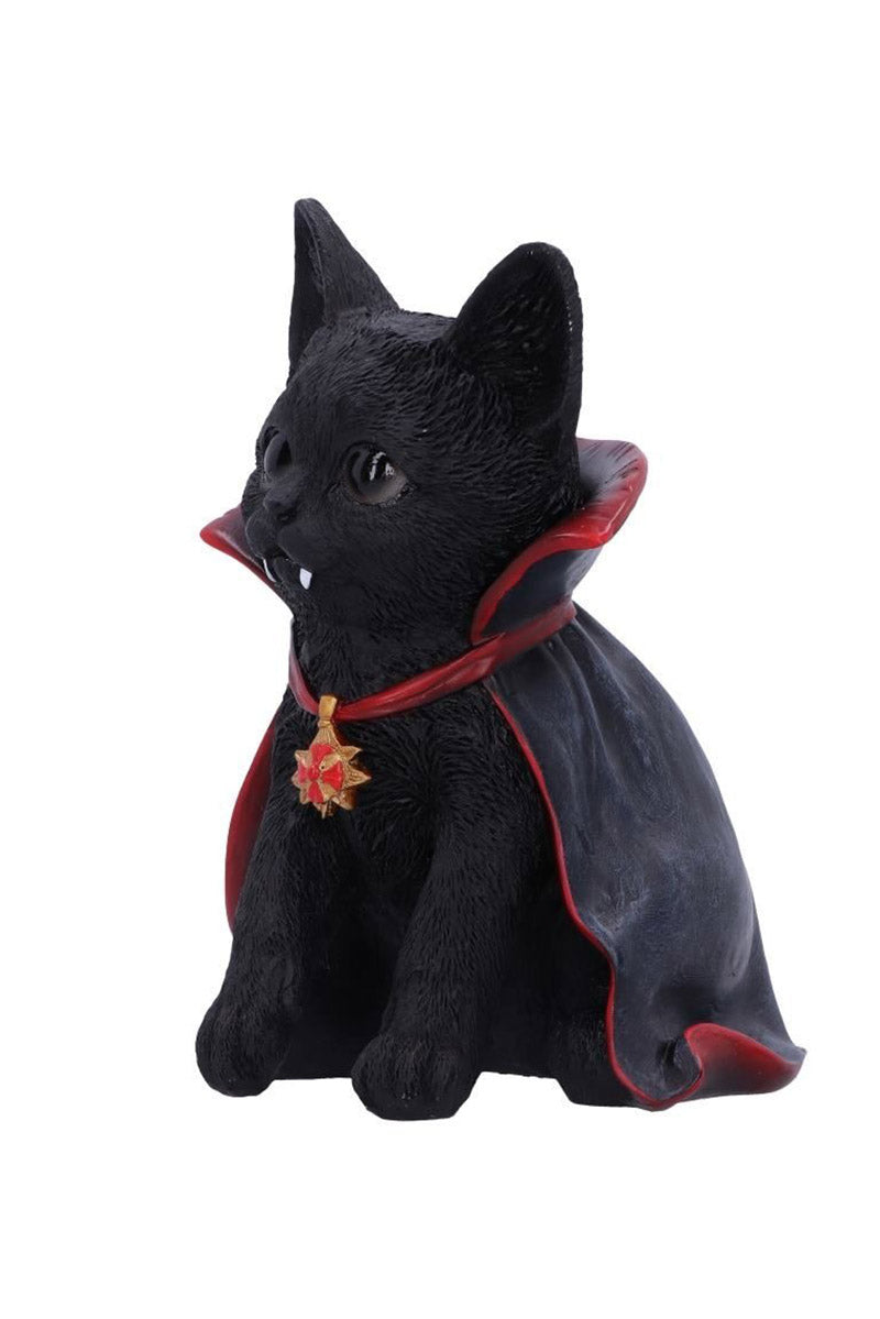 resin black halloween cat sculpture