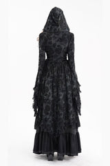 trumpet sleeve hooded cloak