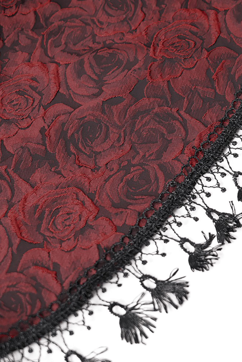 Victorian goth rose skirt