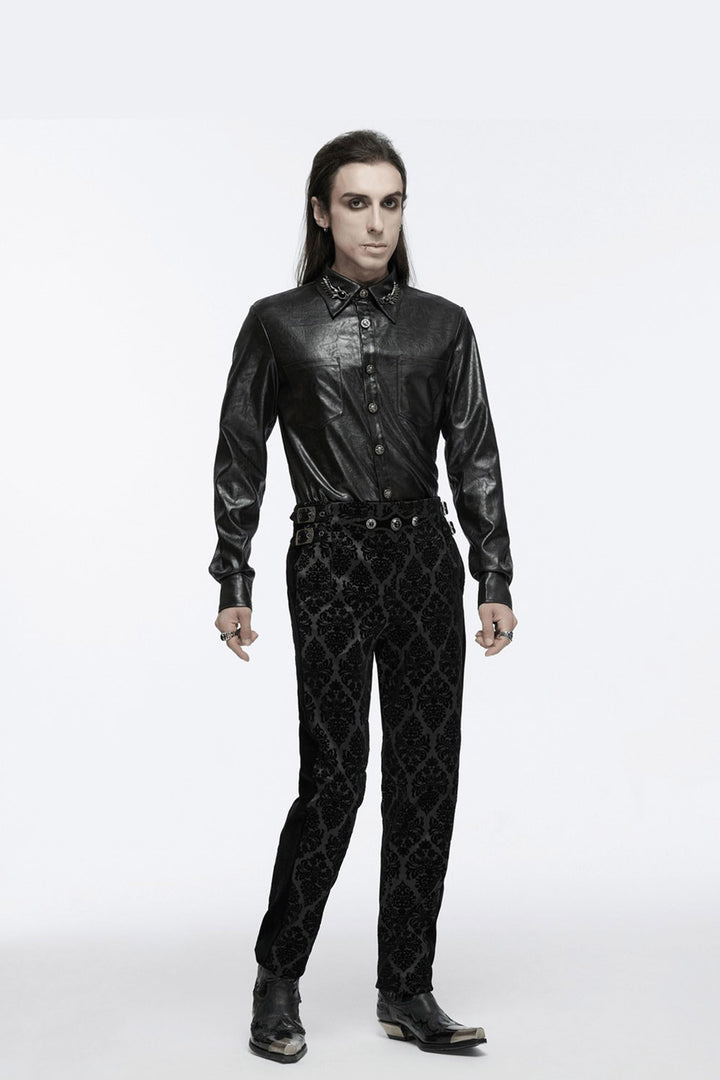 straight-leg gothic pants for men by punk rave 