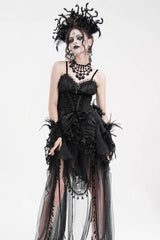 ruffled lace gothic top