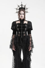 womens plus size puffed sleeve gothic jacket
