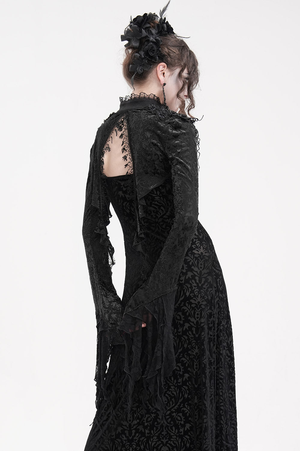 womens gothic backless bolero shrug