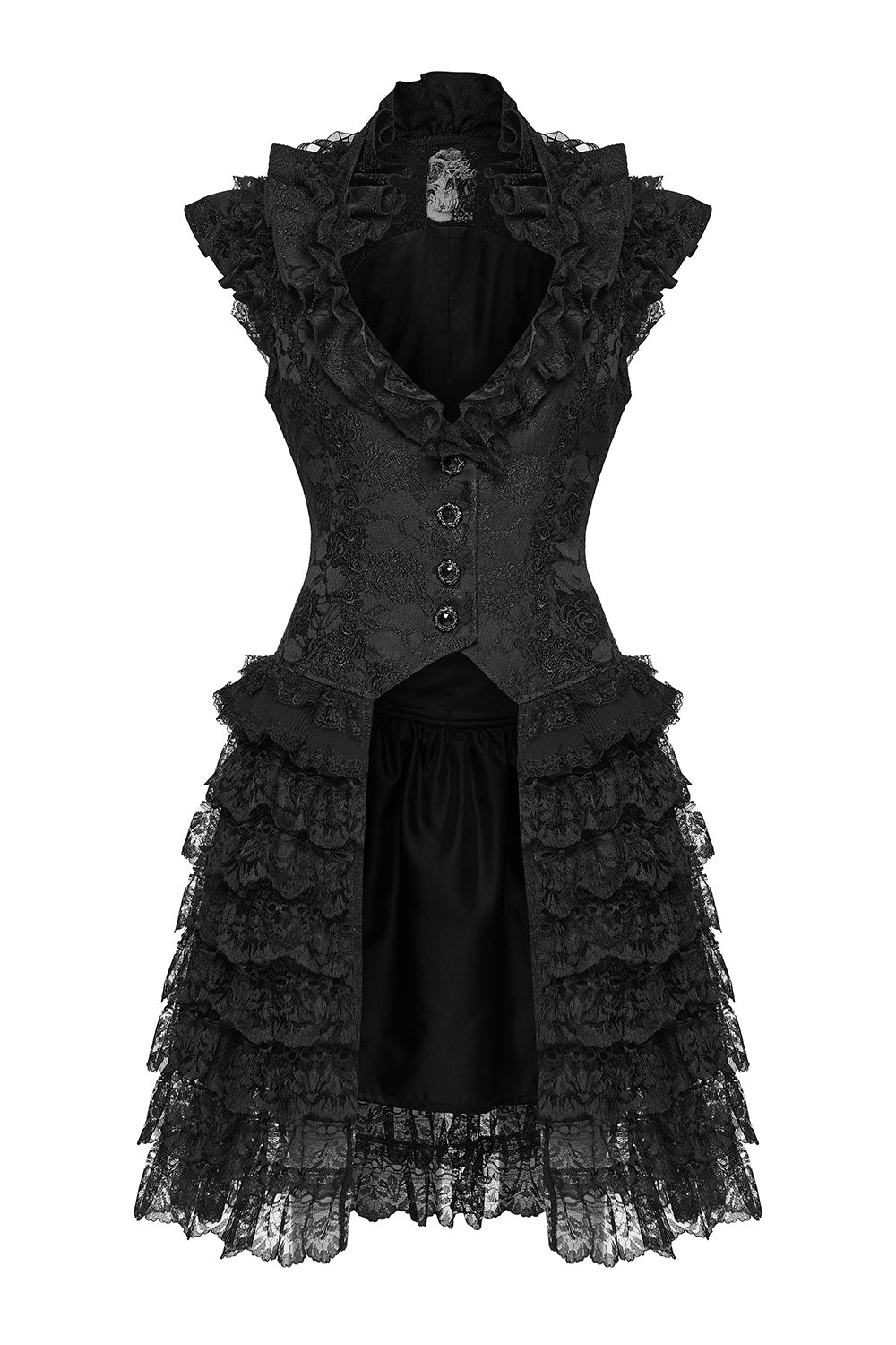 steampunk ruffled vest
