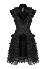 steampunk ruffled vest