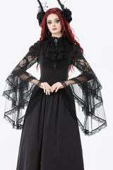 lace-up  gothic long maxi dress