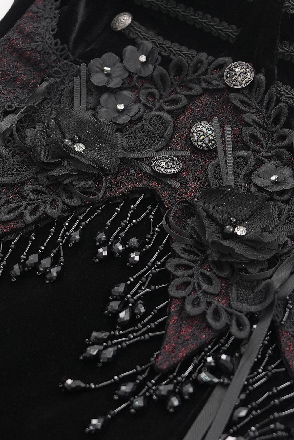 Glooming Embroidered Gothic Gown