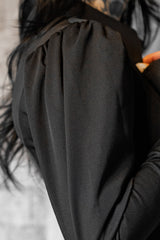 womens Victorian puffed shoulder top
