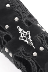 medieval gothic gauntlet gloves by devil fashion
