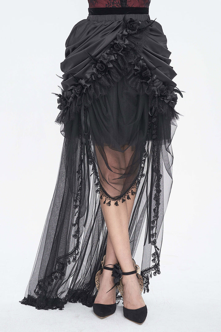 womens gothic bustle skirt