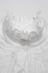 long sleeve ruffled gothic shirt 