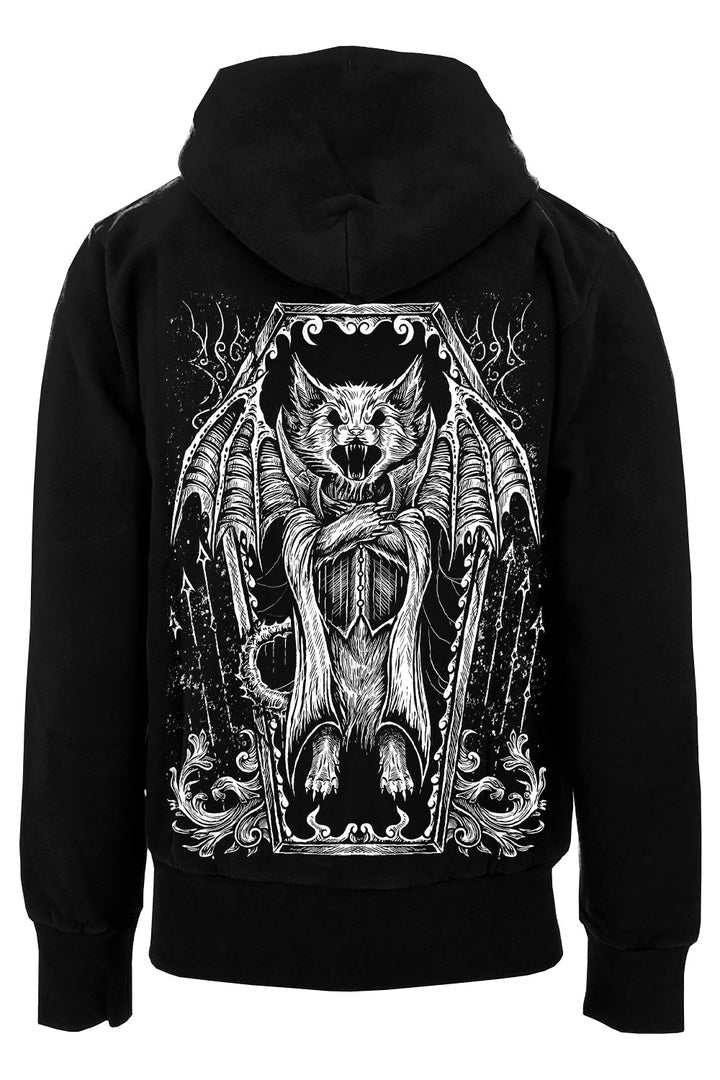 gothic cat pullover hoodie