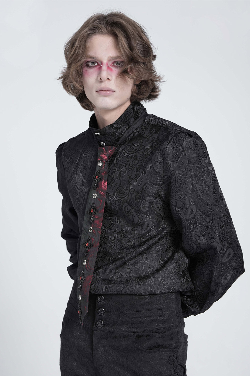 vampire goth necktie for men 