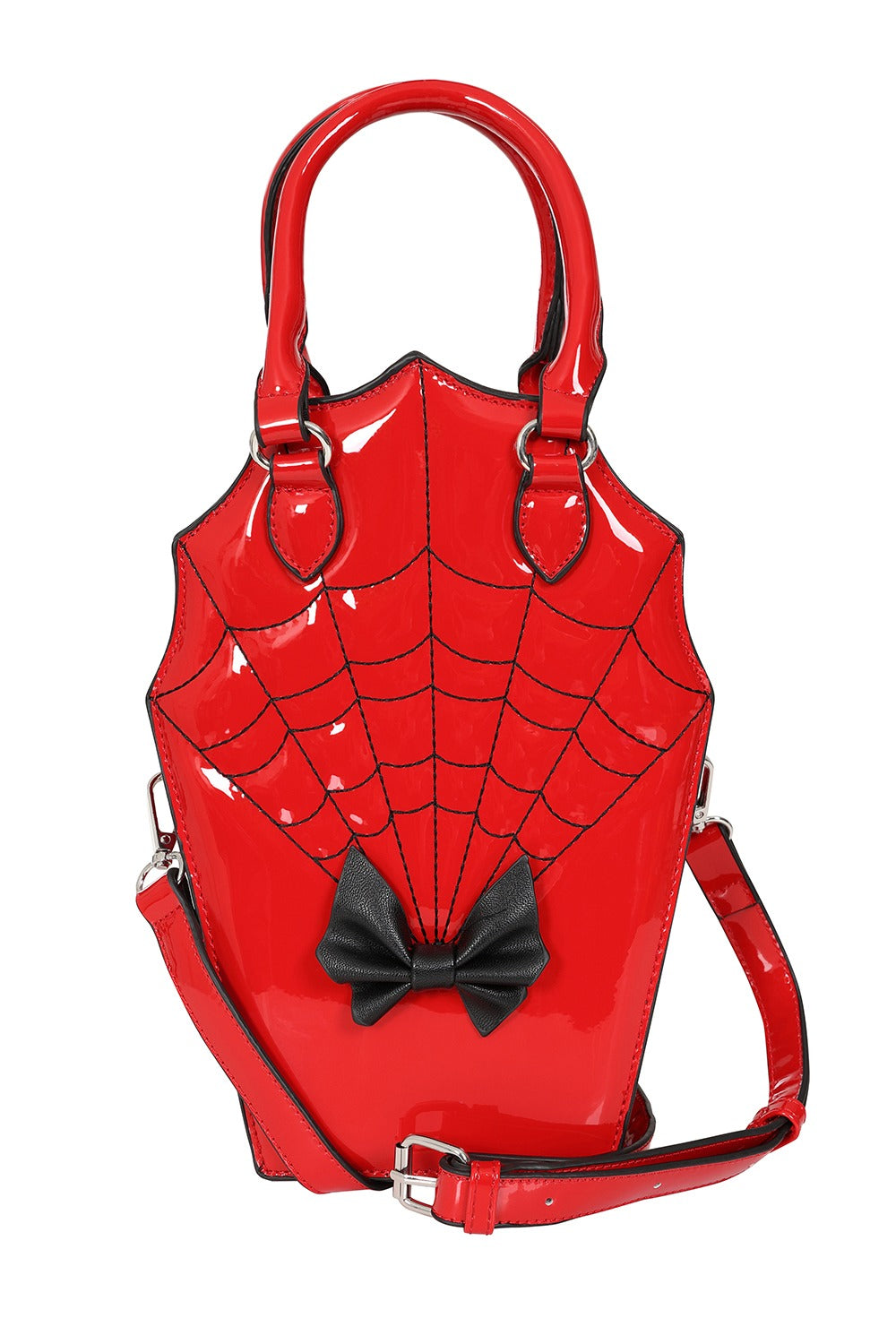 red pinup girl gothic handbag 