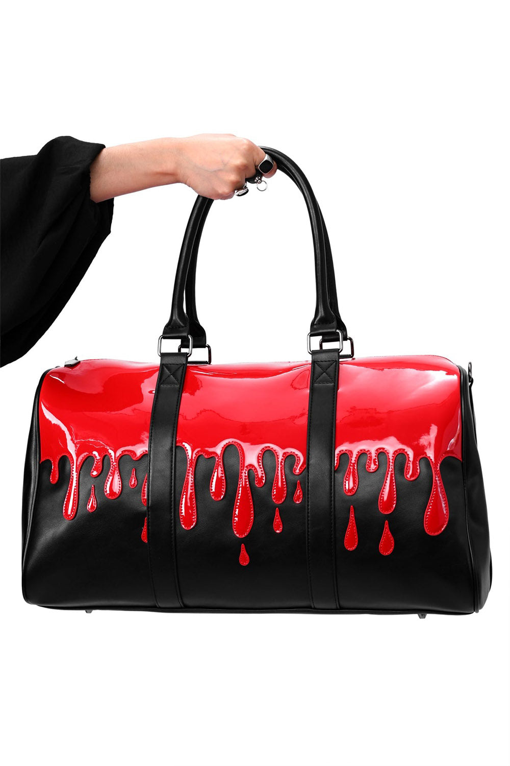blood splatter gothic large duffel gym bag 