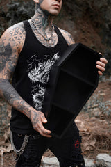 coffin wooden wall shelf