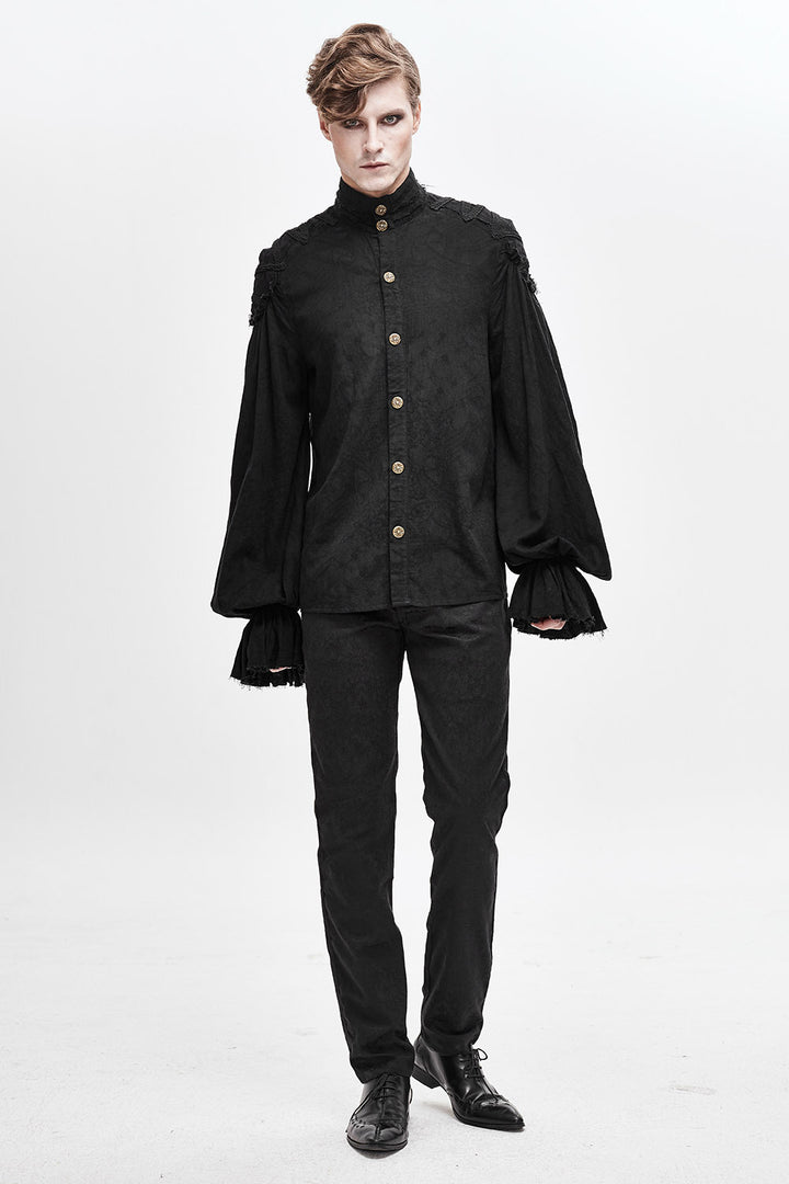 mens gothic dark vampire shirt by devil fashion