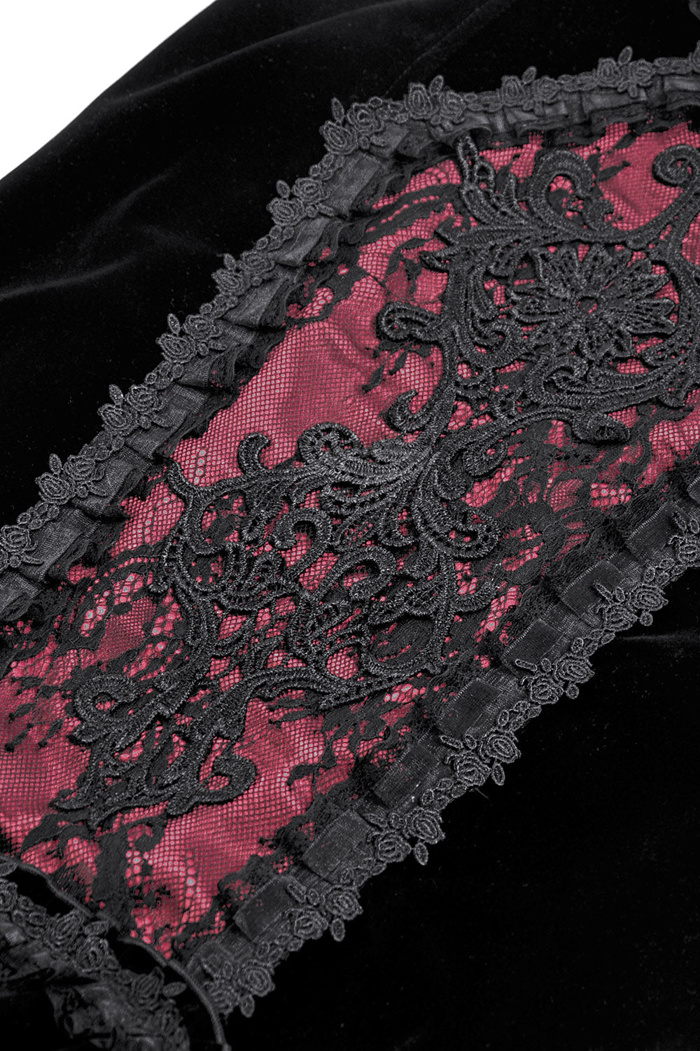  coffin patch high-rise mermaid tail gothic skirt