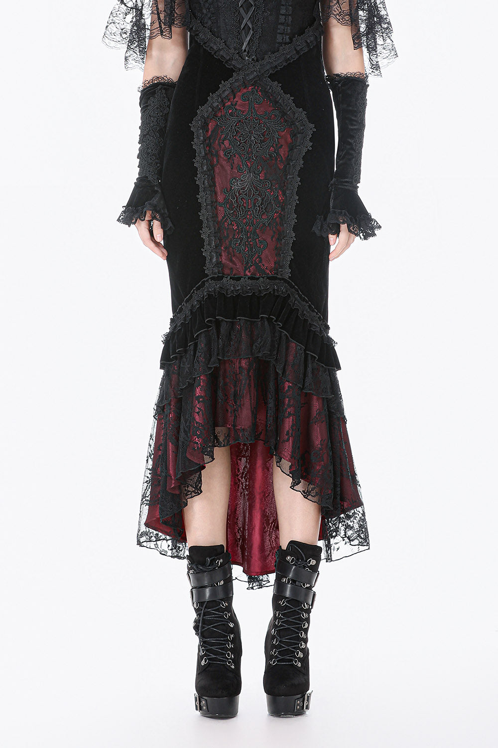 mermaid tail gothic skirt