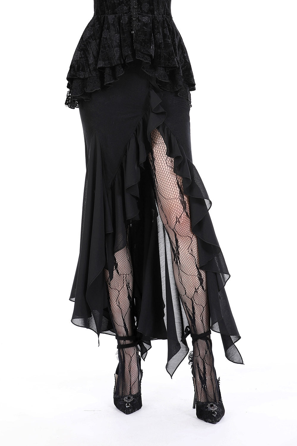womens mermaid tail goth skirt