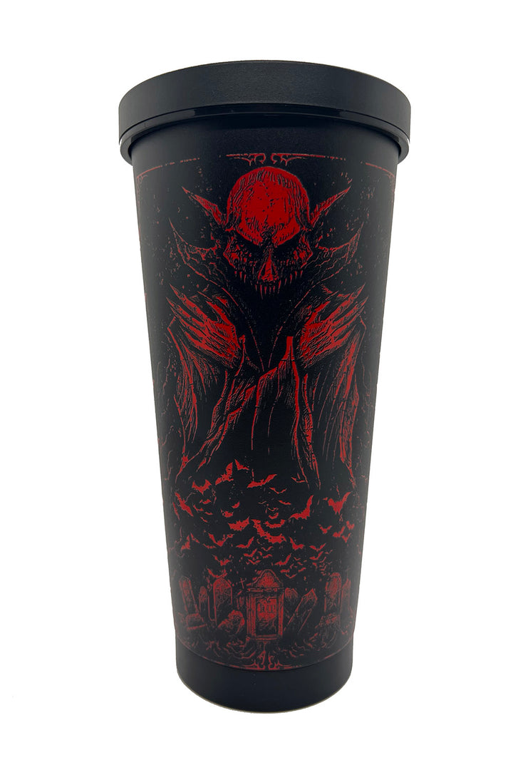 gothic iced coffee travel mug