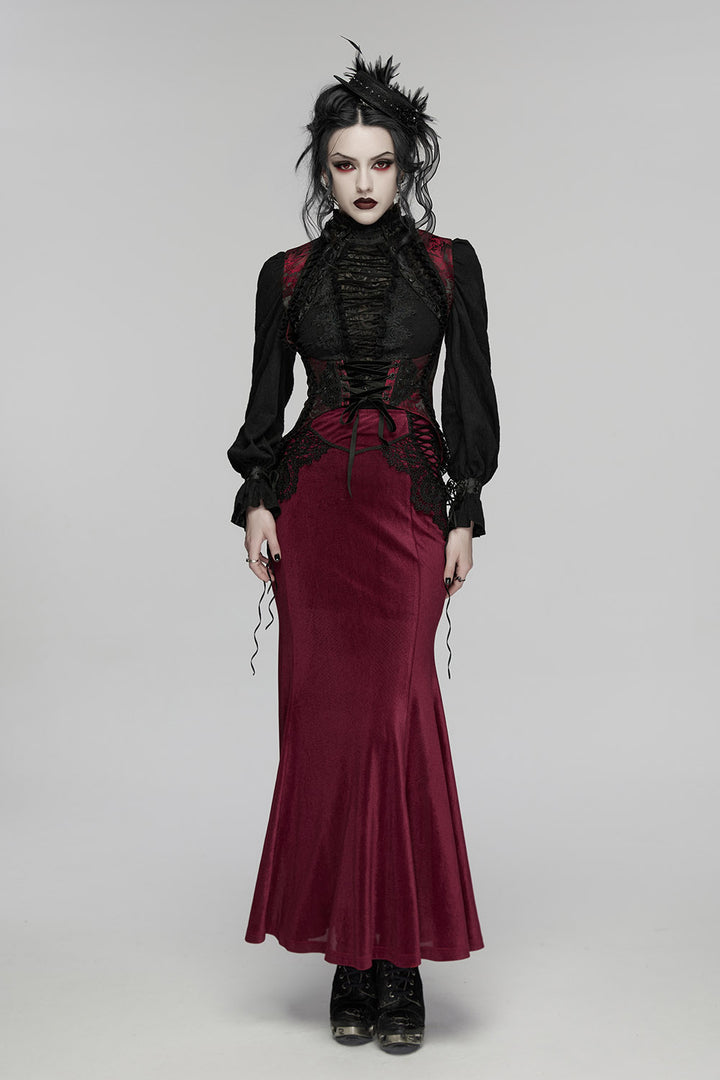 womens pirate ruffled corset