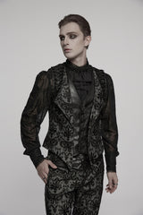 mens gothic damask vest 