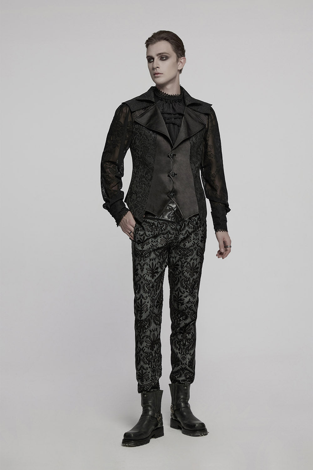 mens ornate mens victorian goth vest by punk rave