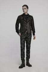 mens ornate mens victorian goth vest by punk rave