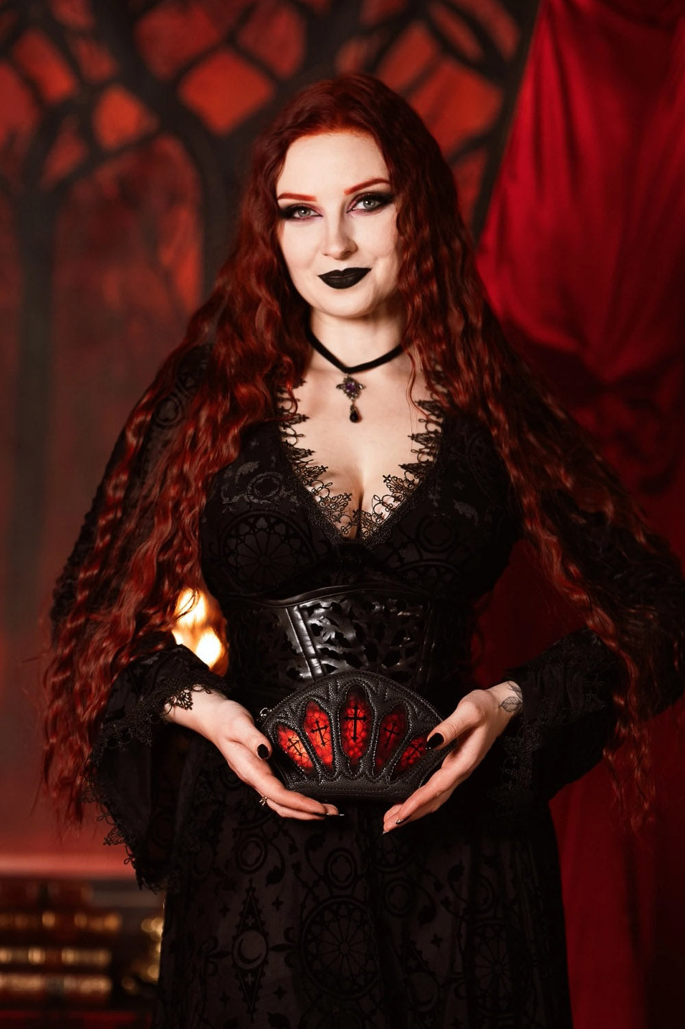 vampire romantic gothic cathedral wallet