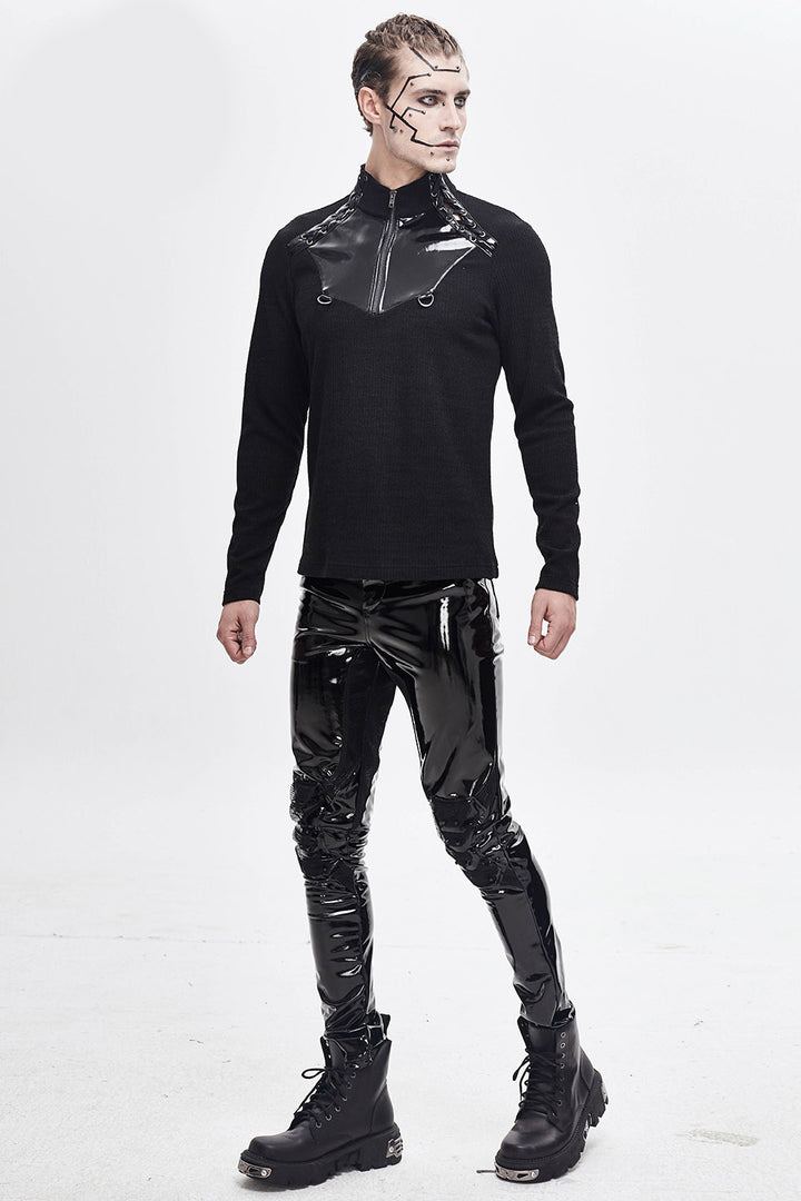 gothic leather vegan pants