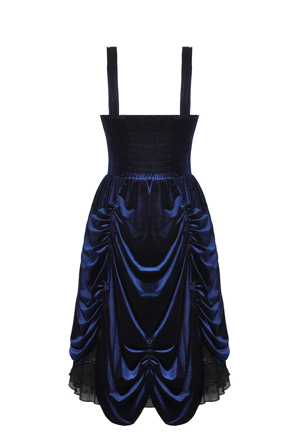 blue and black gothic dress by dark in love
