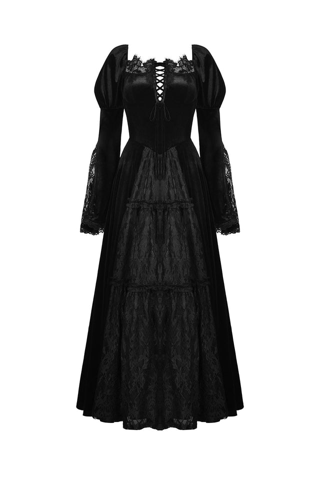 Morose Velvet Victorian Maxi Dress – VampireFreaks