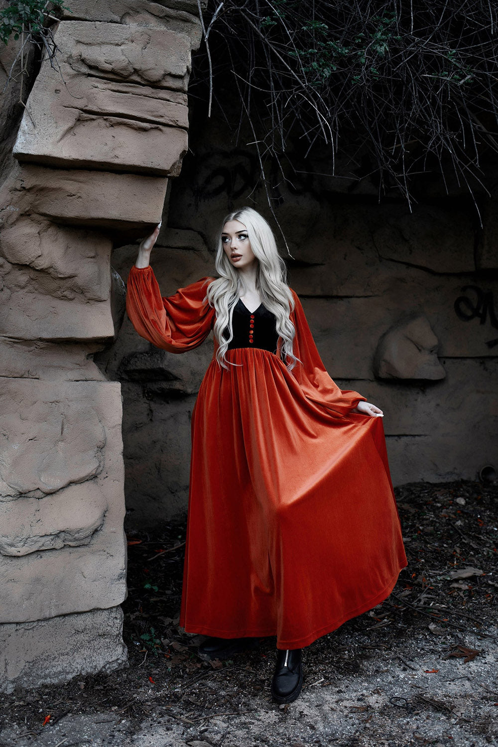 70s vampire dress