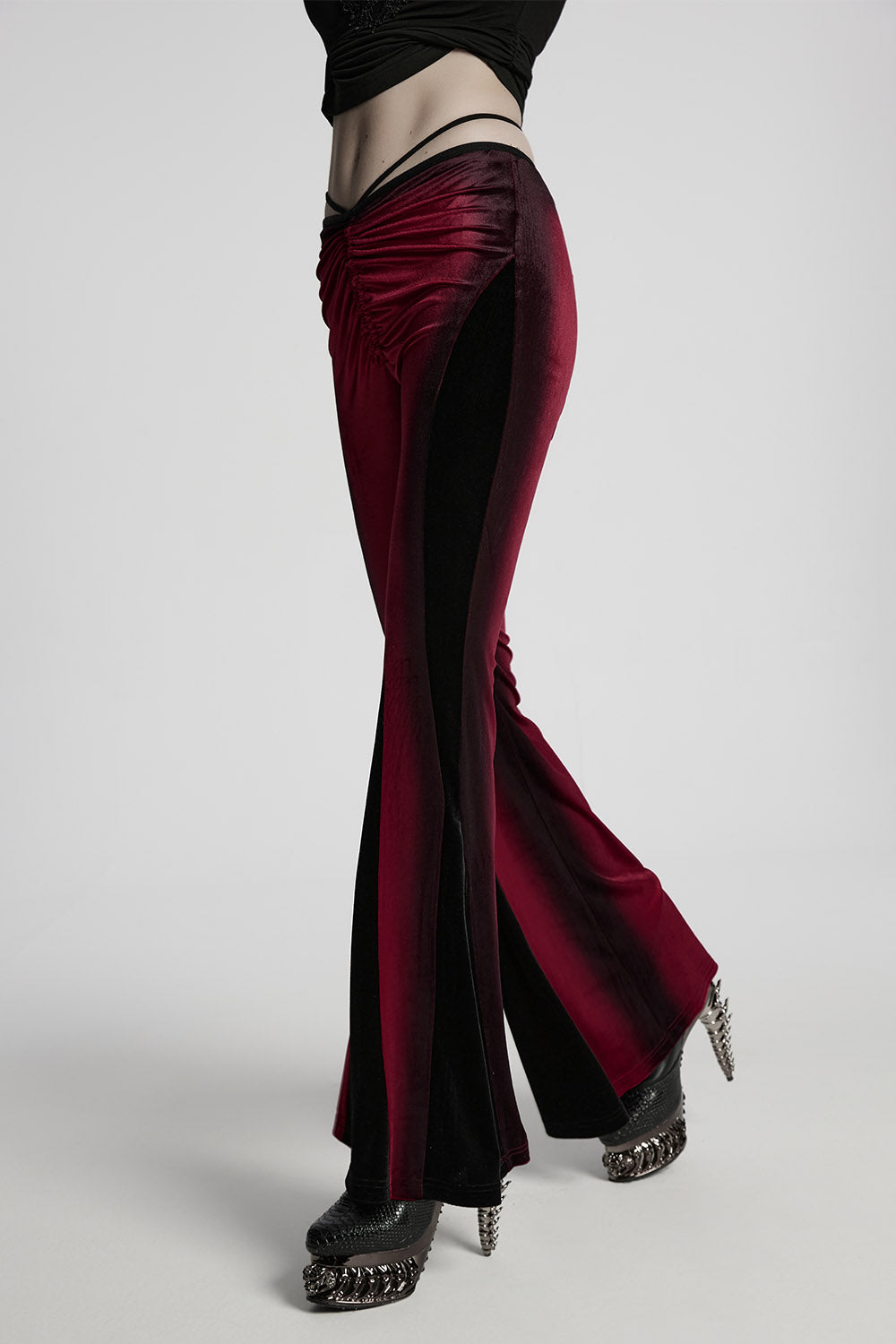 gothic flares pants by punk rave 