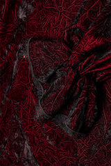 red and black romantic goth long sleeve top for men