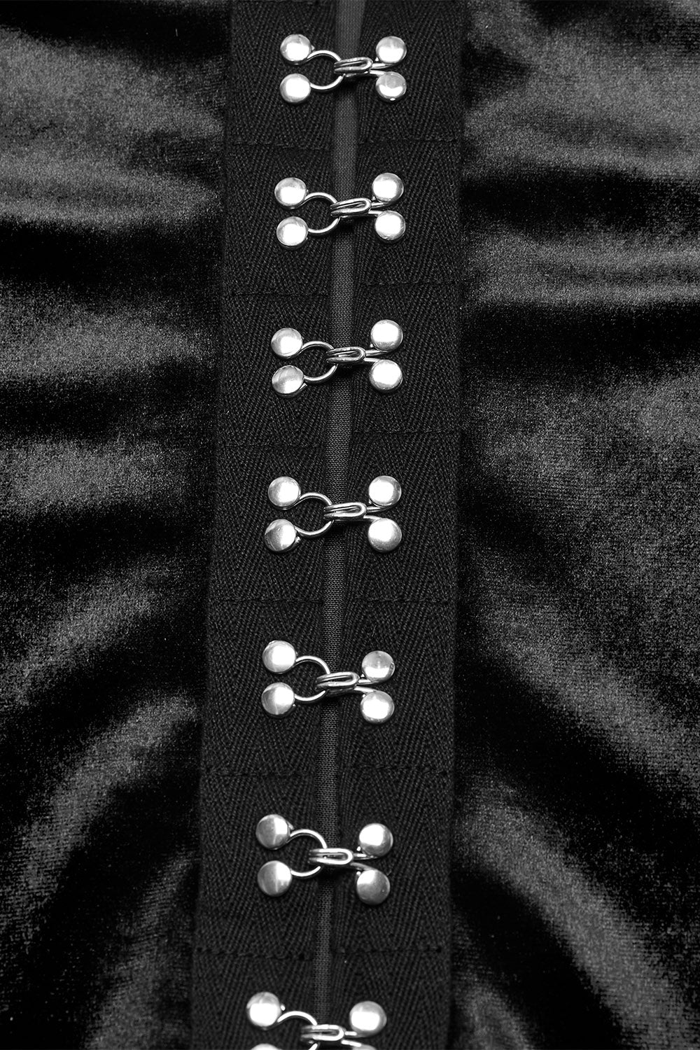 dark siren mermaid gothic top  with metal clasps