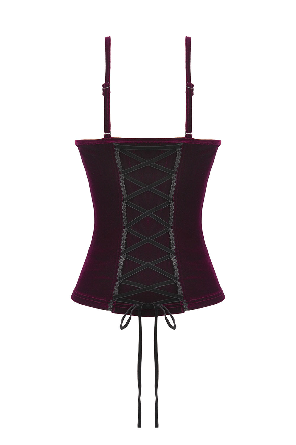 lace and lace-up corset top