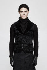 mens Jacquard gothic vest 